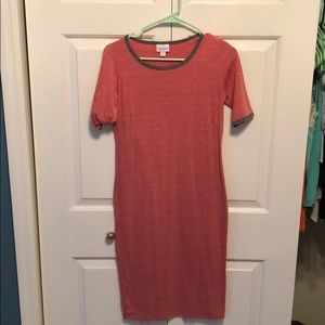 LulaRoe red Julia dress